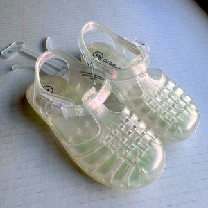 Toddler girls jelly sandals - Cat and Jack - iridescent